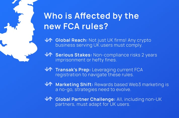 Who is all affected by the new FCA rules for crypto promotions?